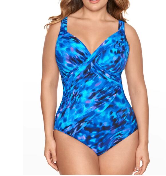 Miraclesuit Other - Miraclesuit Plus Size Cloud Leopard Revele One-Piece Swimsuit 18W